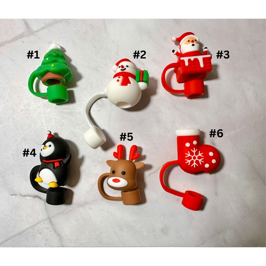 Chunky Christmas Straw Toppers (Larger)